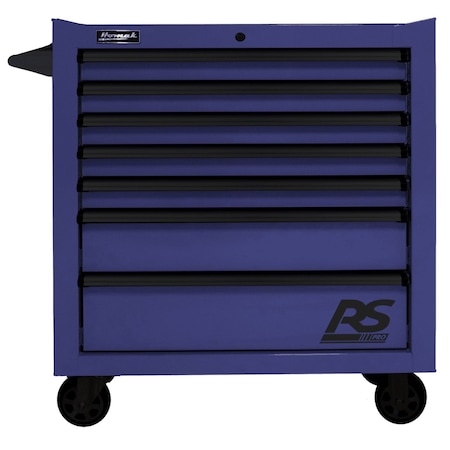 Homak 36in RS PRO 7 DWR ROLLING CABINET-BLUE BL04036070